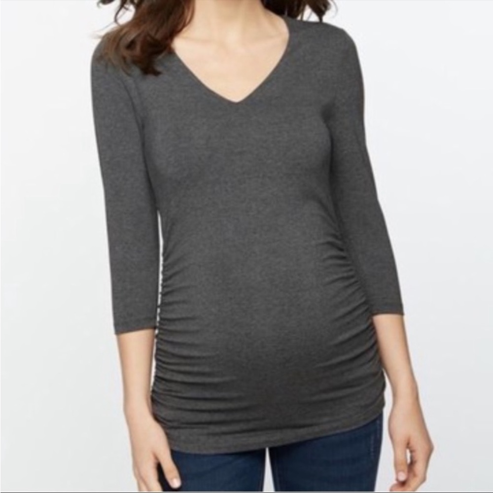 Isabella Oliver Grey Sadie Maternity Tee